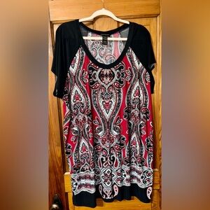 Lane Bryant long embellished top